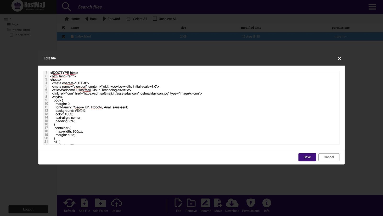 File Manager Preview